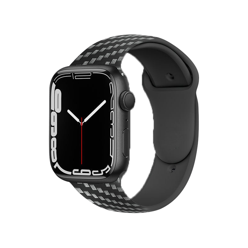 Carbon Fiber Strap For Apple Watch silicone watchband bracelet iWatch