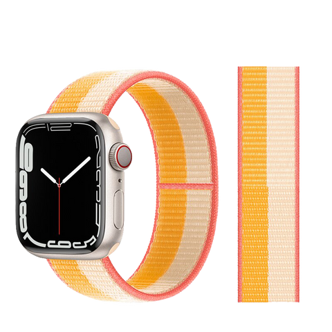 Nylon loop Strap for Apple watch band correa bracelet iWatch serie 3 4 5 6 se 7